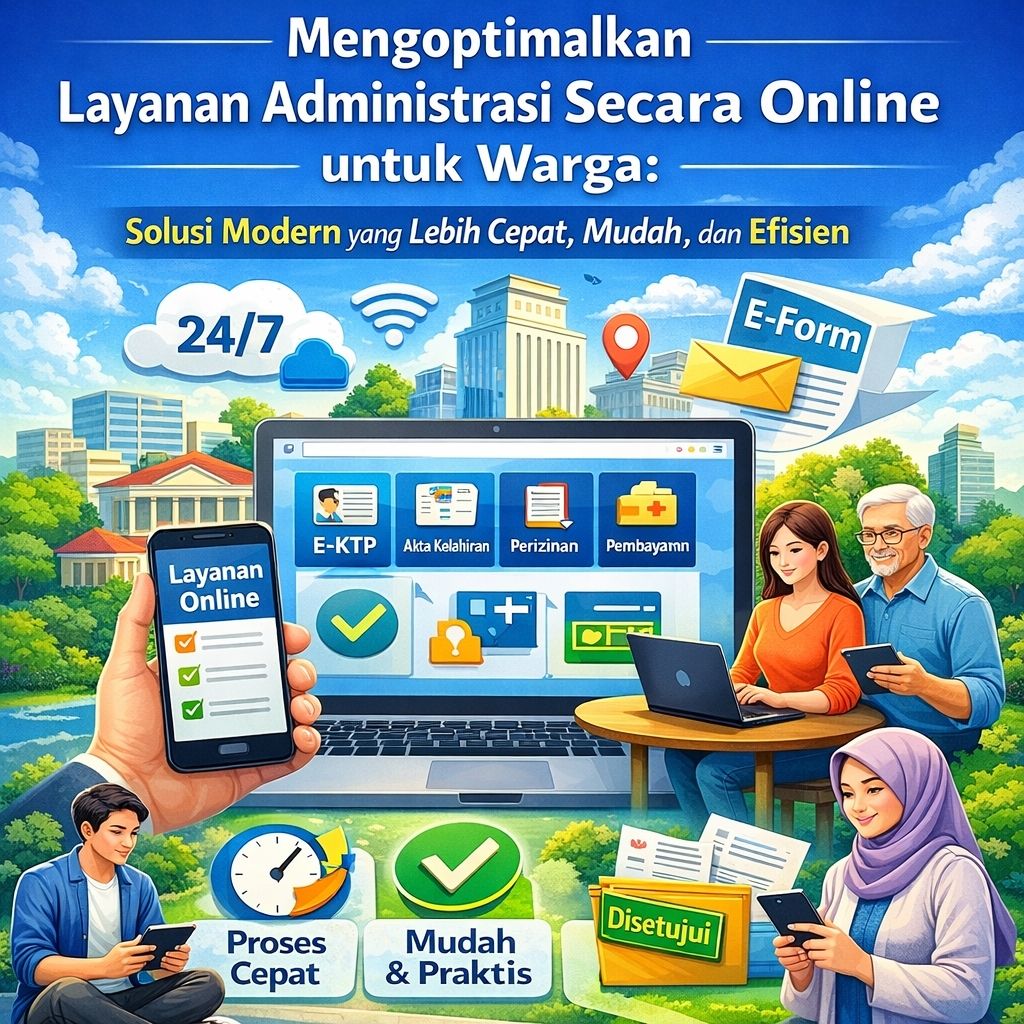 Mengoptimalkan Layanan Administrasi Secara Online untuk Warga: Solusi Modern yang Lebih Cepat, Mudah, dan Efisien